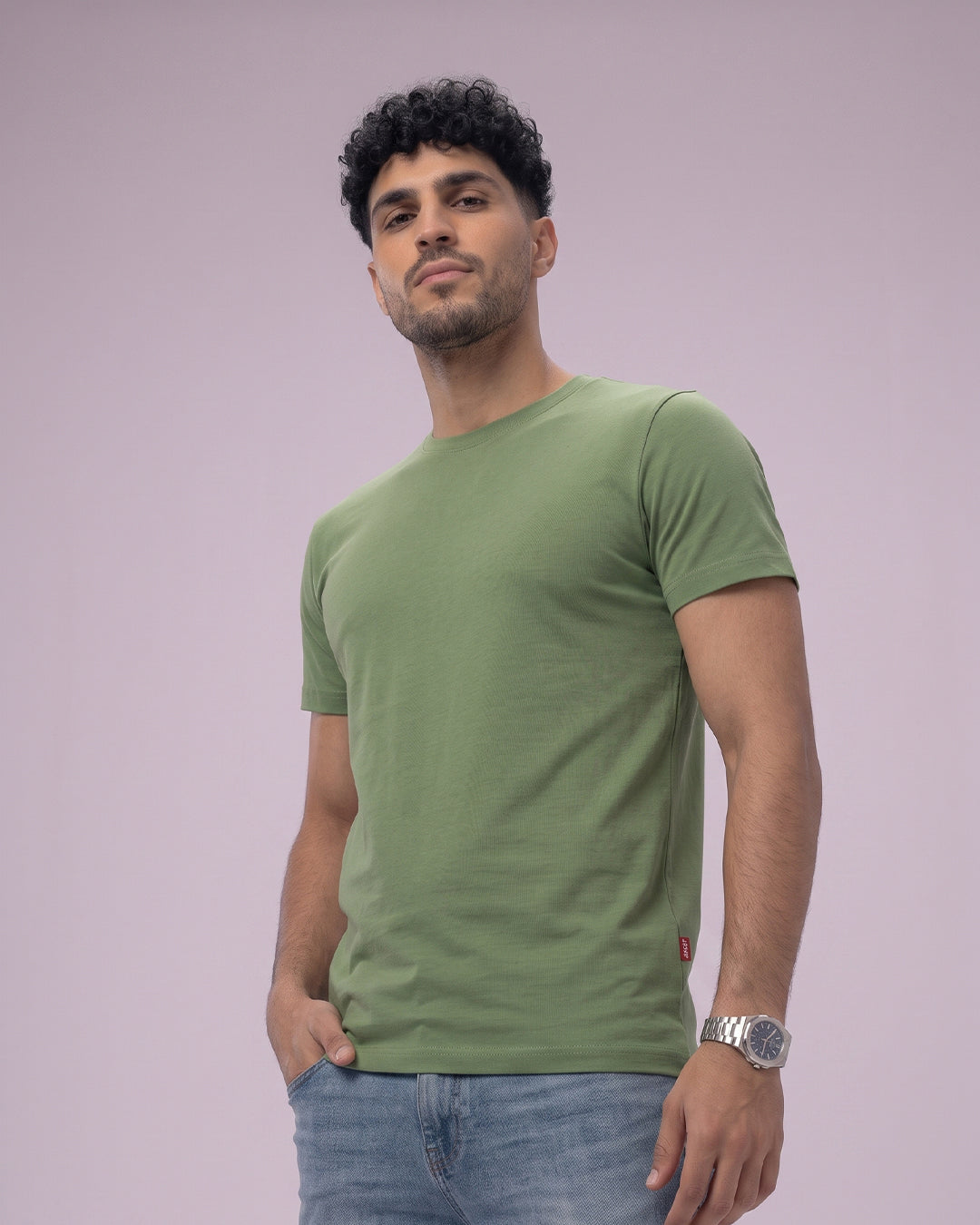 ACTIV BASIC R.NECK T-SHIRT - CHARCOAL