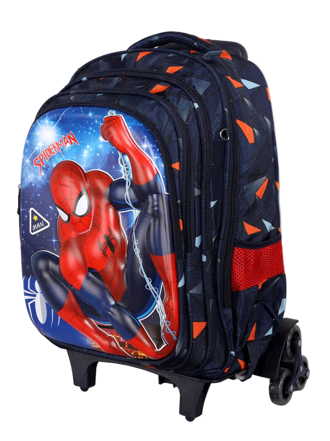 Kids 3D Cartoon Character Trolley School Backpack with Wheels (Multiple Designs)