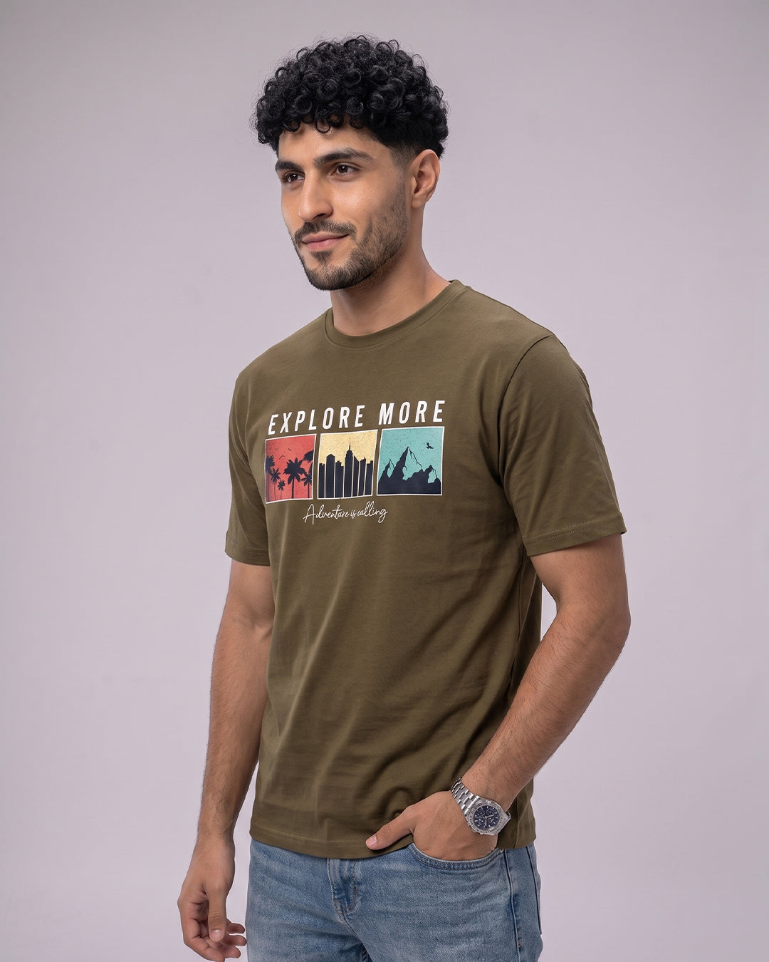 تي شيرت ACTIV EMP R.NECK - هافان 