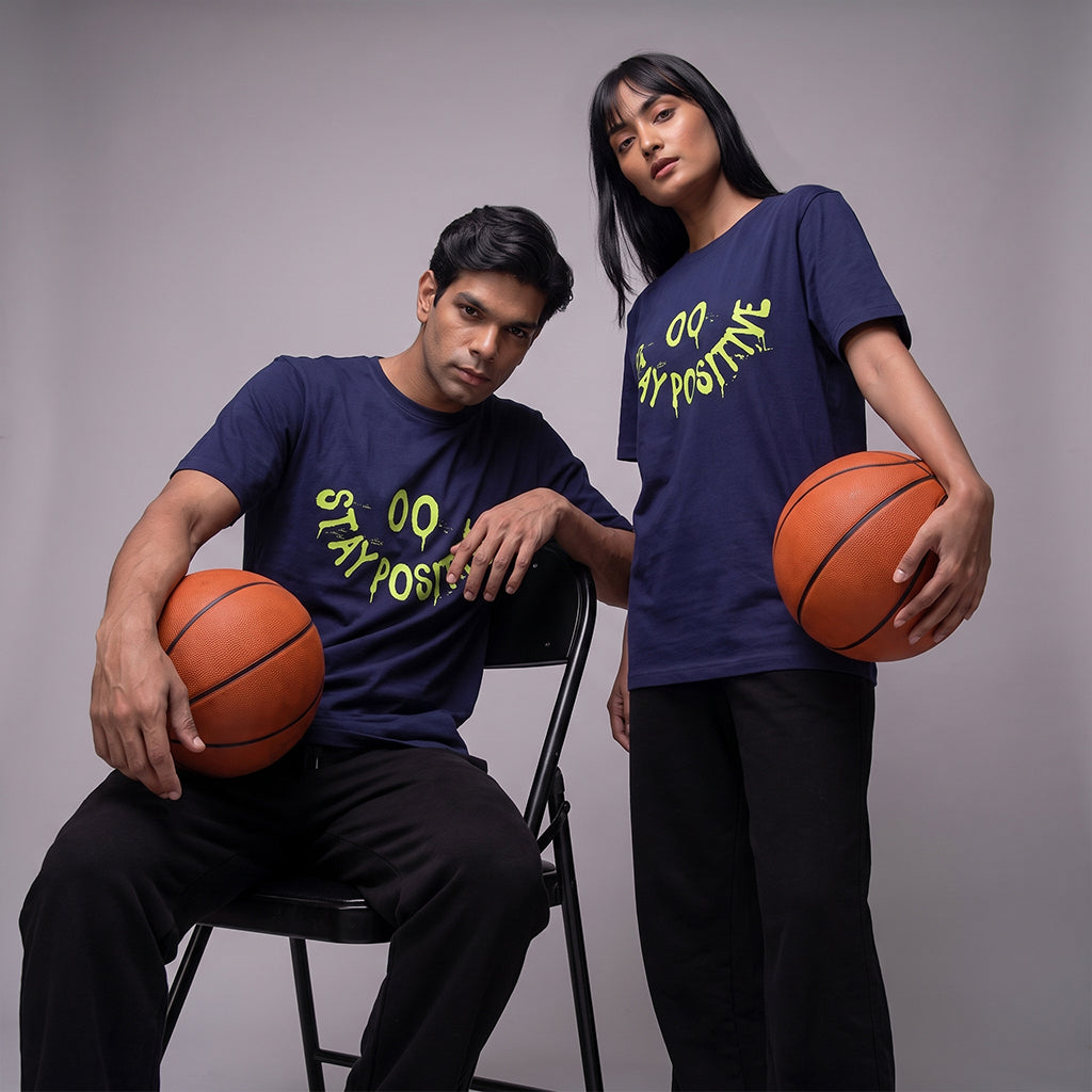 Unisex "Stay Positive" Oversized T-Shirt