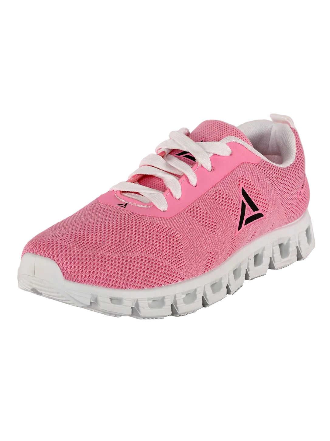 Airlife Women's Pink & White Mesh Athletic Running Shoes