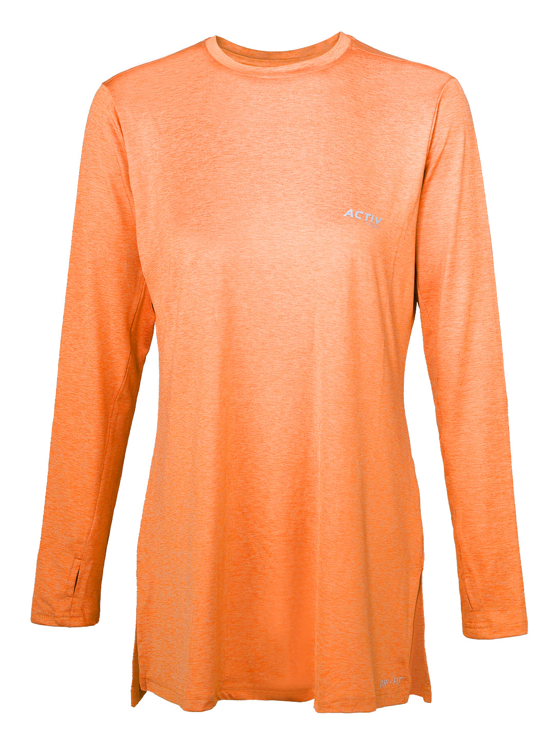 Women's ACTIV DRI-FIT Long-Sleeve Performance Athletic Top – Heather Orange