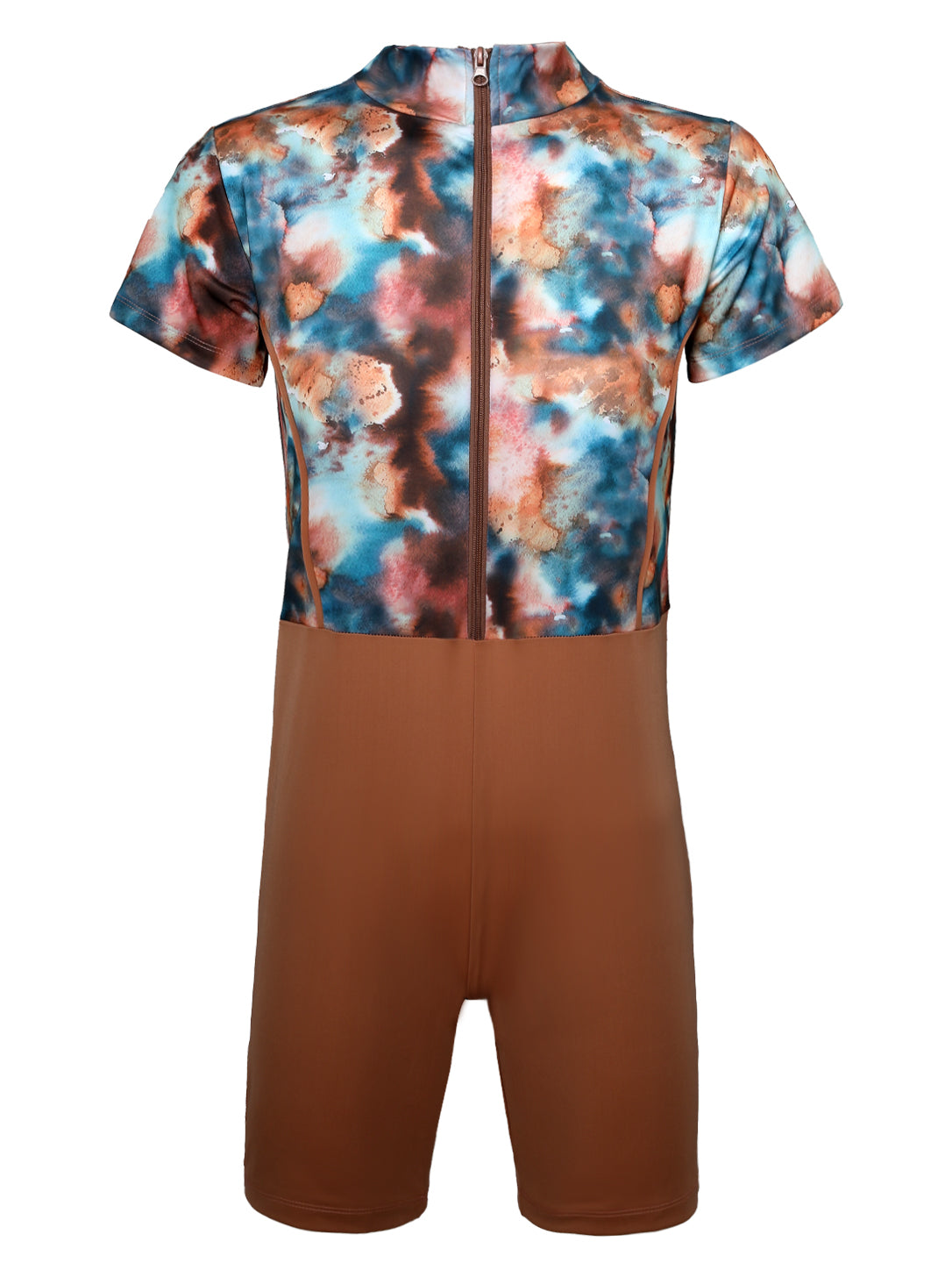 Women's 3-Piece Printed Modest Swimsuit Set