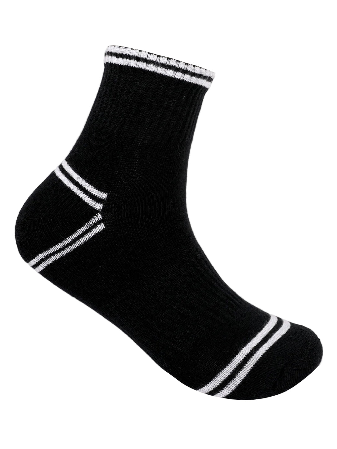 Striped Casual Crew Socks-3-Pack