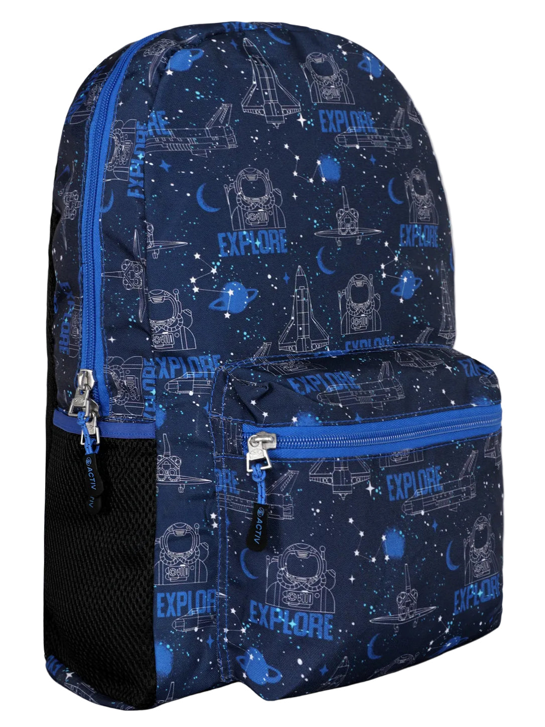 Outer Space "Explore" Print Casual, School, and Laptop Backpack