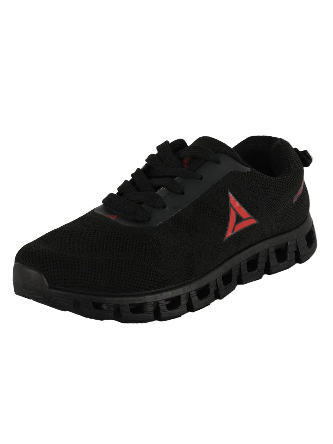 Airlife Men's Black & Red Mesh Athletic Running Shoes