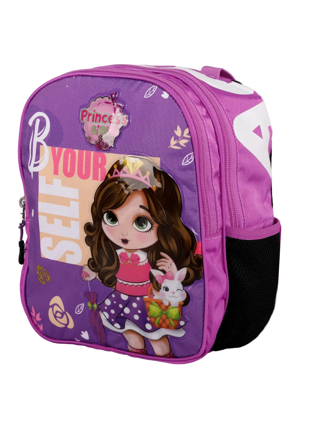"Princess Girl" Purple 3D Cartoon School & Travel Backpack