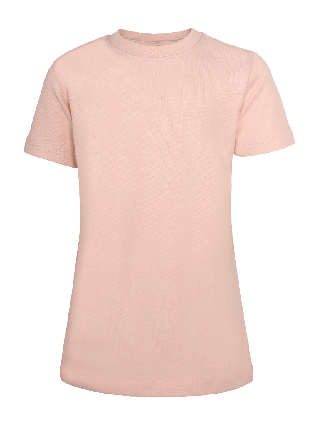 Basic Solid Crewneck Sports & Casual T-Shirt