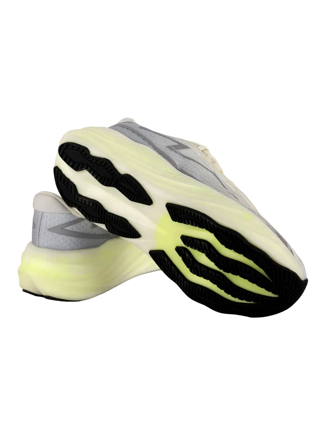 Lightweight Cream & Silver Athletic Running Shoes
