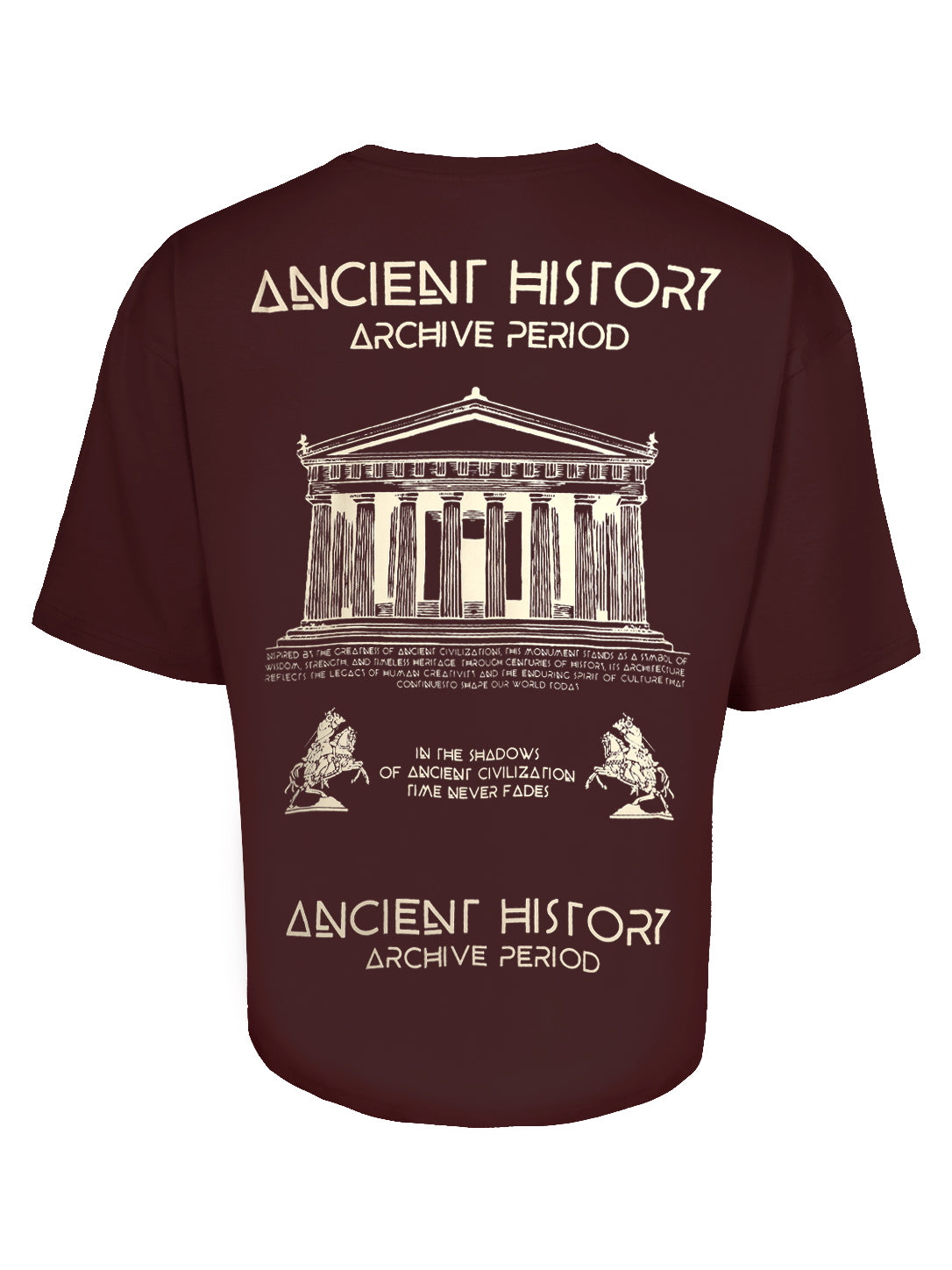Unisex "Ancient History" Graphic Box Fit T-Shirt