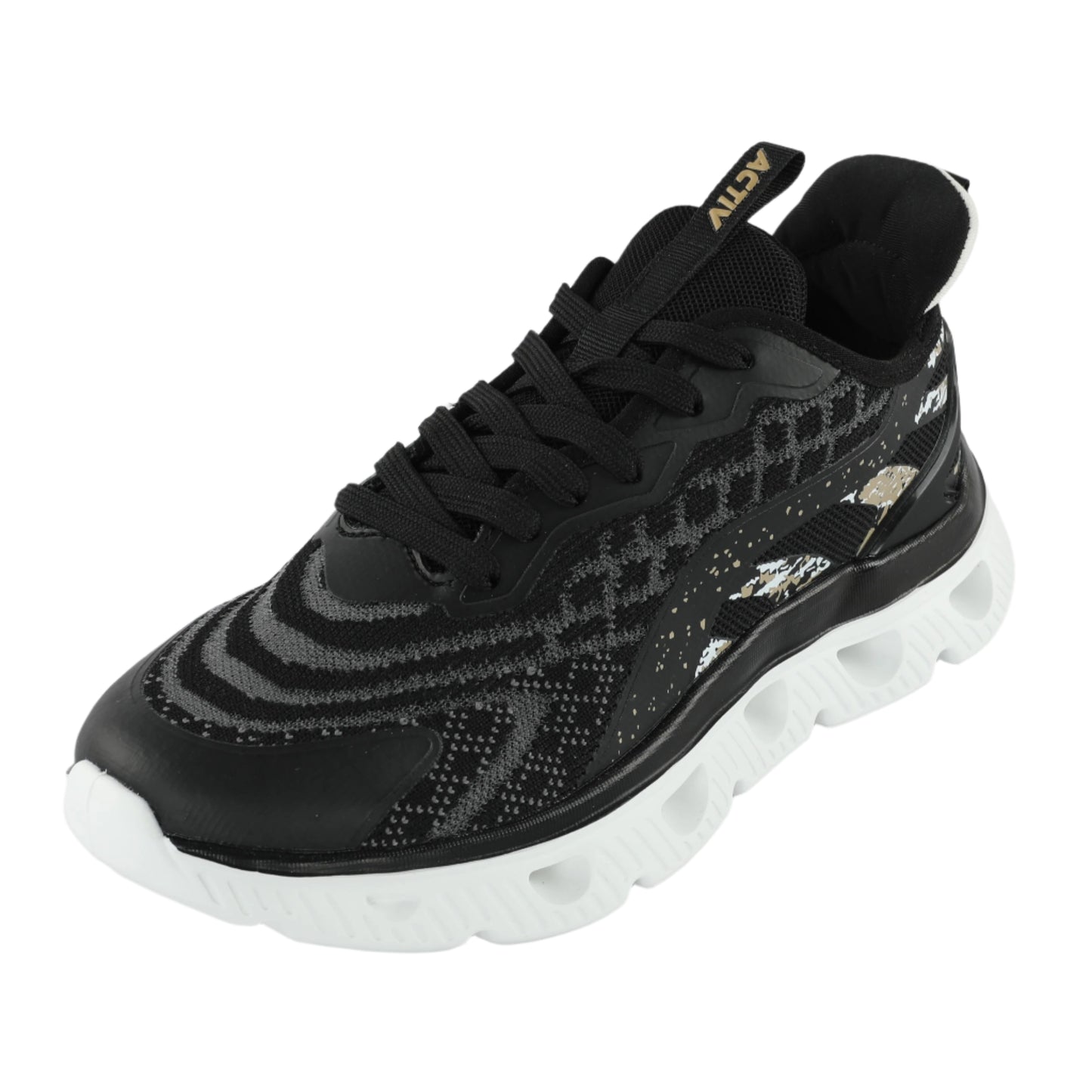 ACTIV RUNNING SHOES-BLACK