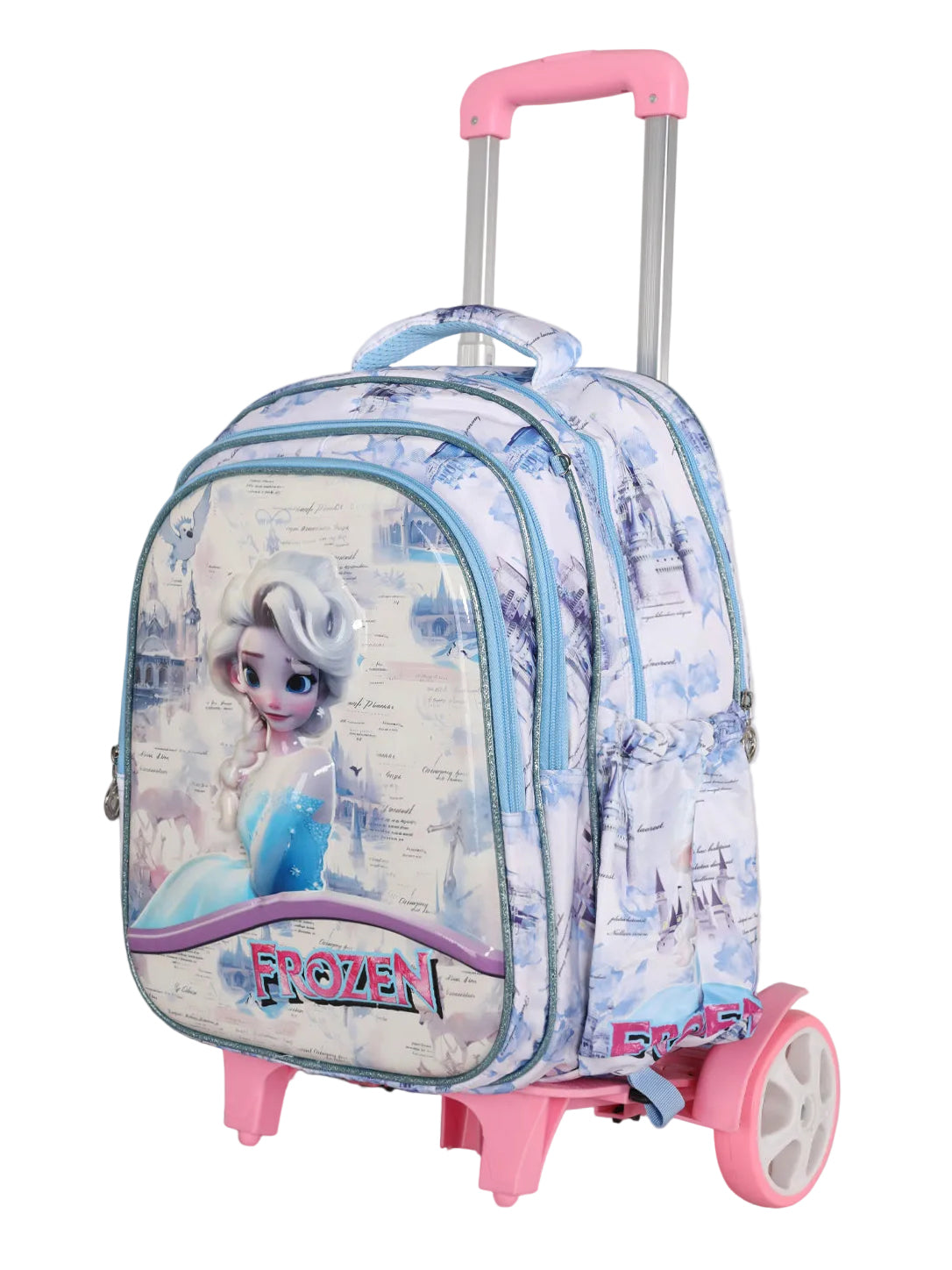 3-Piece Kuromi School Bag Set – Wheeled Backpack, Crossbody Lunch Bag, and Pencil