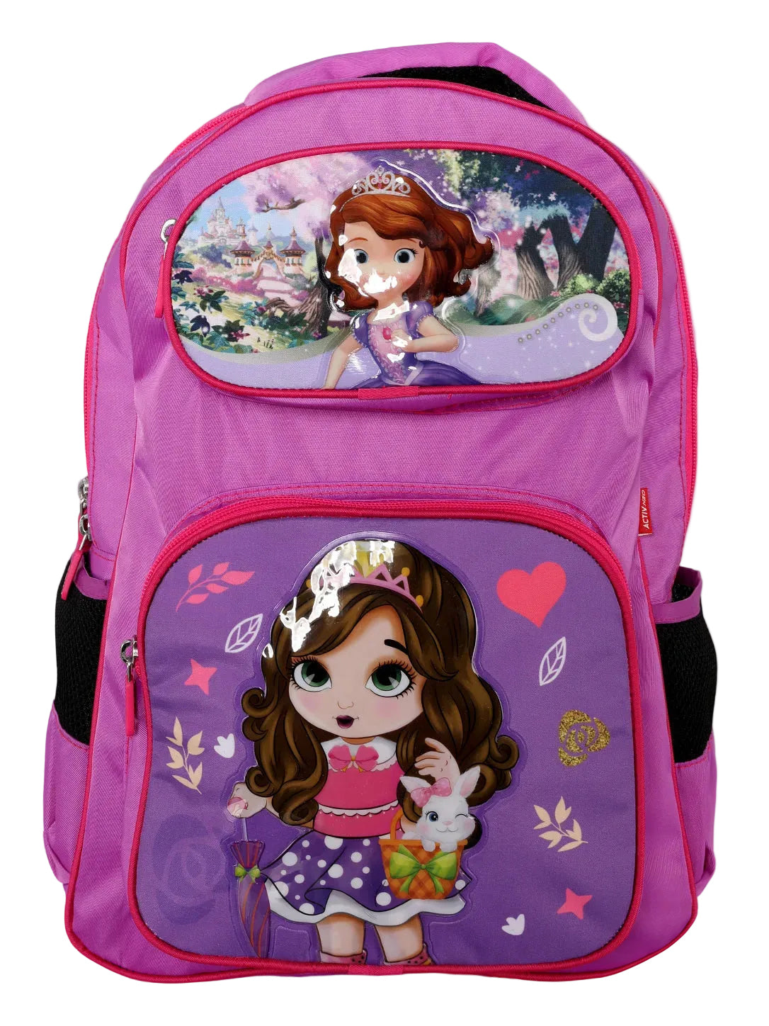 Kids Princess Cartoon Character School Backpack for Girls