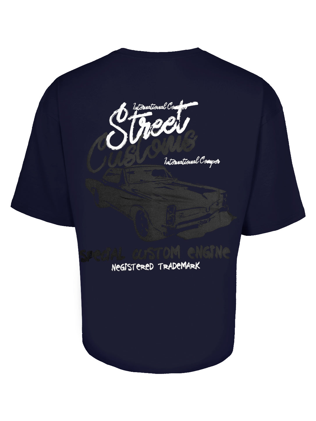 Unisex "Street Customs" Classic Car Graphic Box Fit T-Shirt