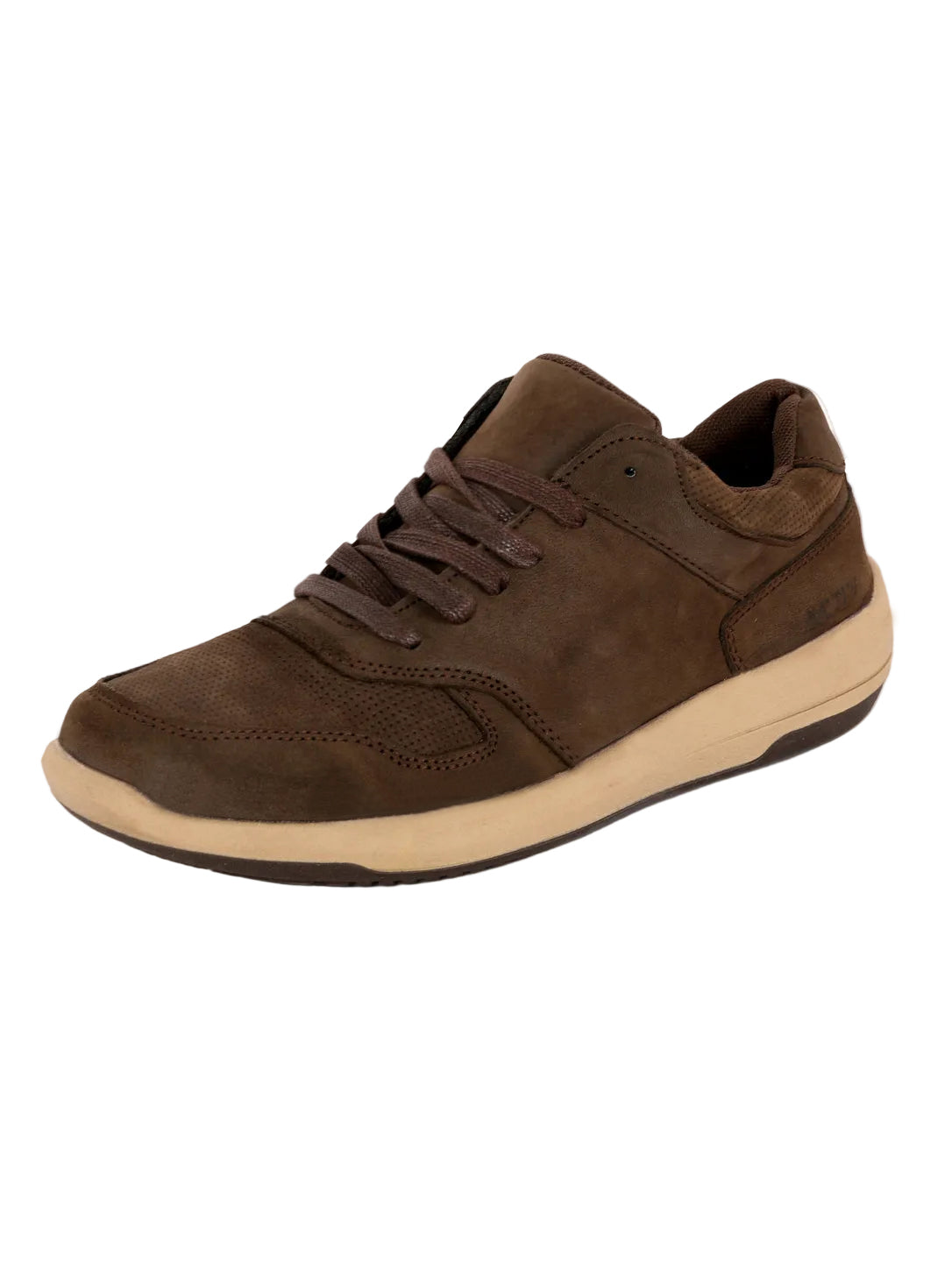 Casual Brown Lace-Up Sneaker