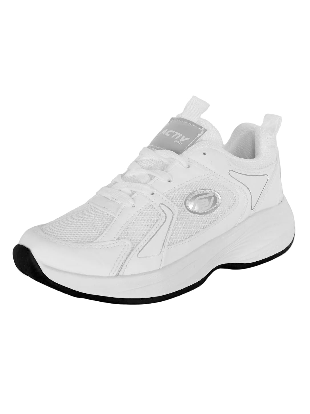 ACTIV All-White Running Shoes – Lightweight Breathable Athletic Sneakers