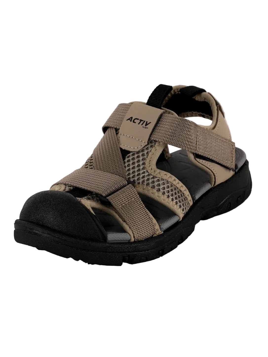 ACTIV NEW Beige & Black Closed-Toe Outdoor Sports Sandals