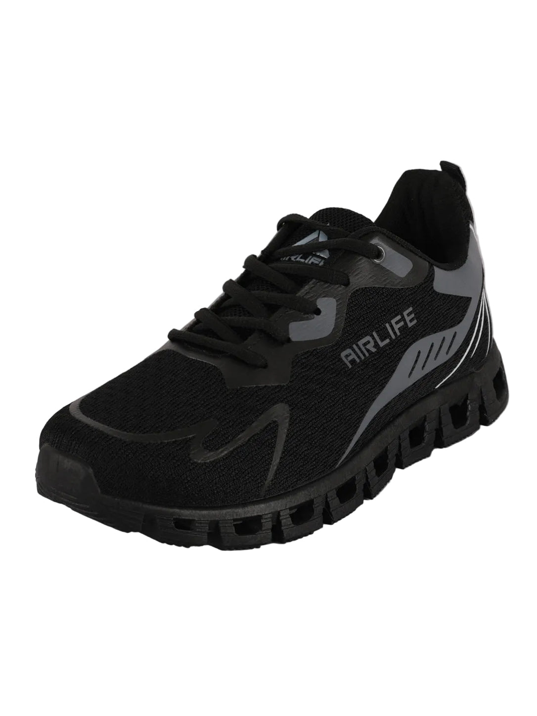 Men's Lightweight Mesh Running Shoes with Hollow Cushioning Sole