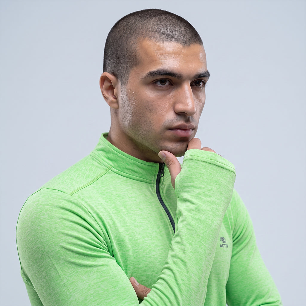 Performance Quarter-Zip Long Sleeve Shirt - Dry-Fit & Anti-Bacterial