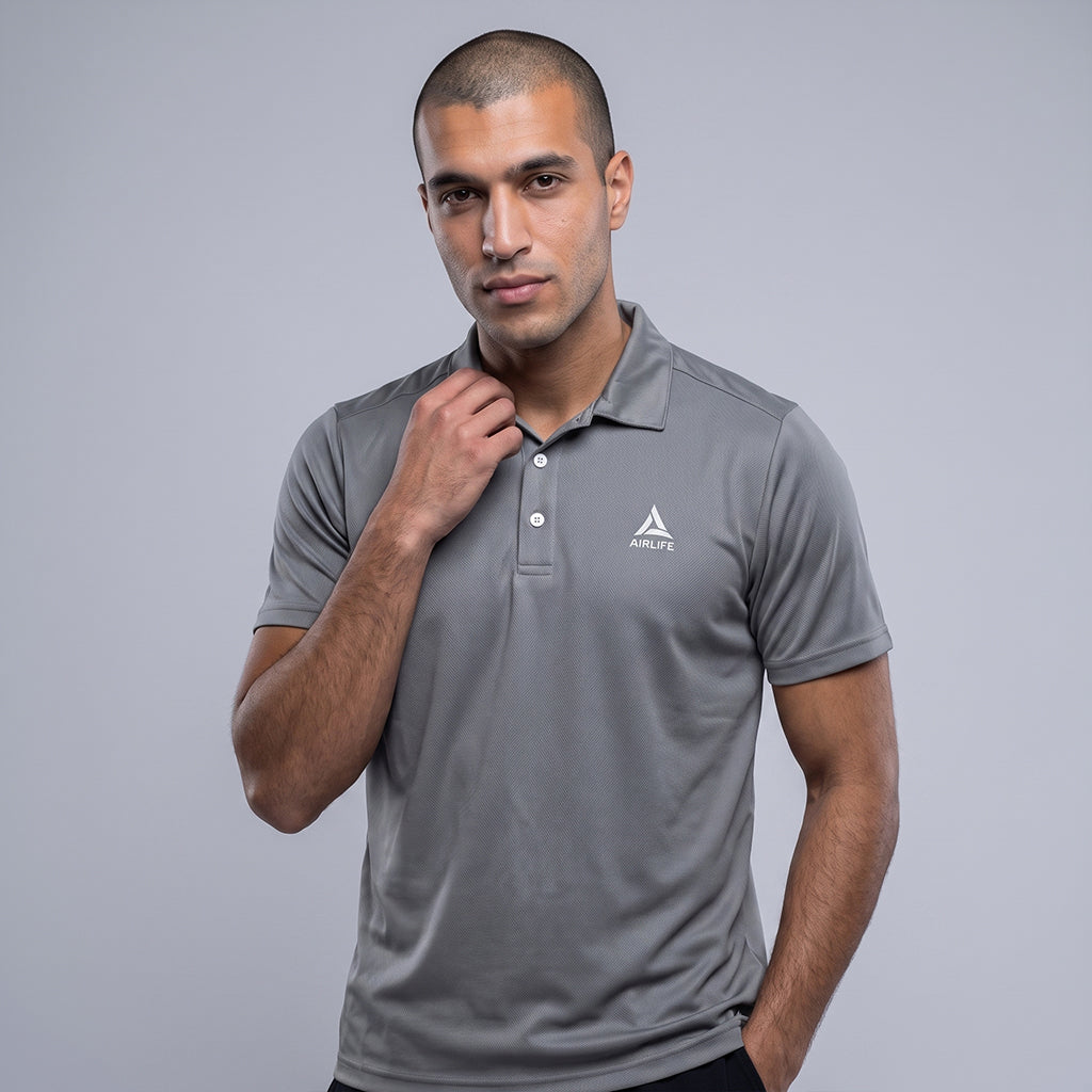 AIRLIFE BASIC SPORTS POLO - SKYBLUE