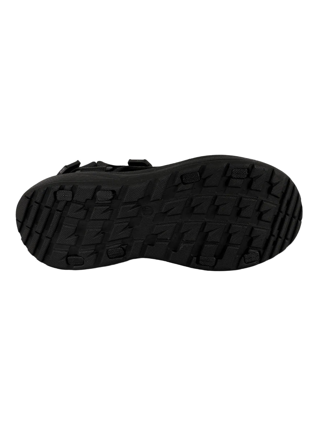 Sporty Black Adjustable Strap Sandals