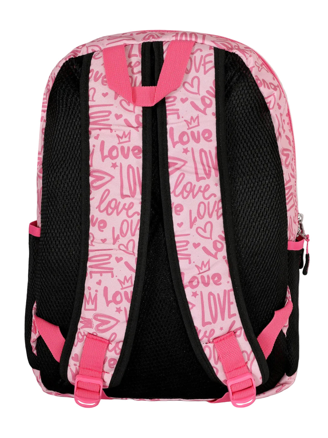 "Love" Typography & Hearts All-Over Print Casual, School, and Laptop Backpack