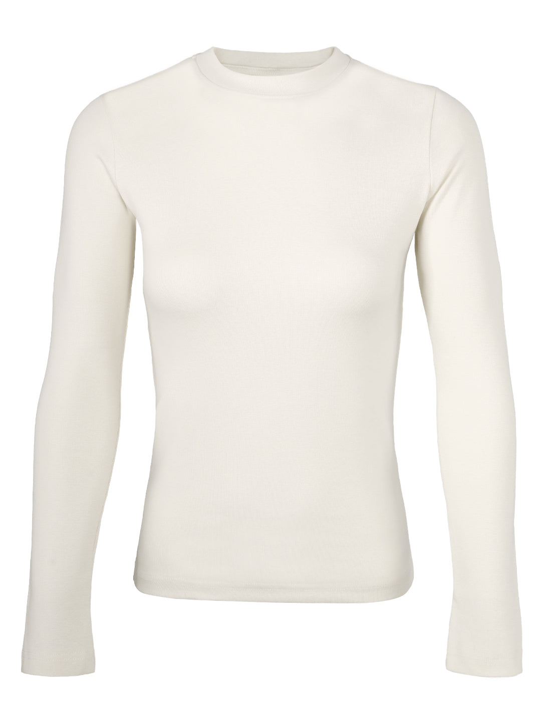 Ribbed Long-Sleeve Sports & Casual Top