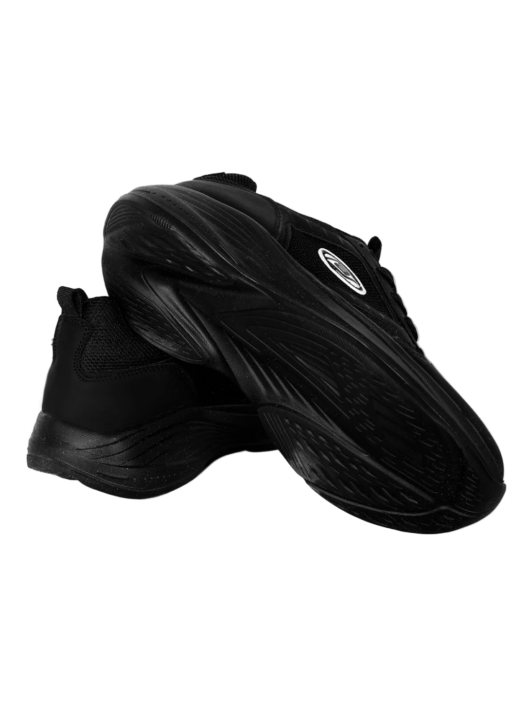 ACTIV All-Black Running Shoes – Lightweight Breathable Athletic Sneakers