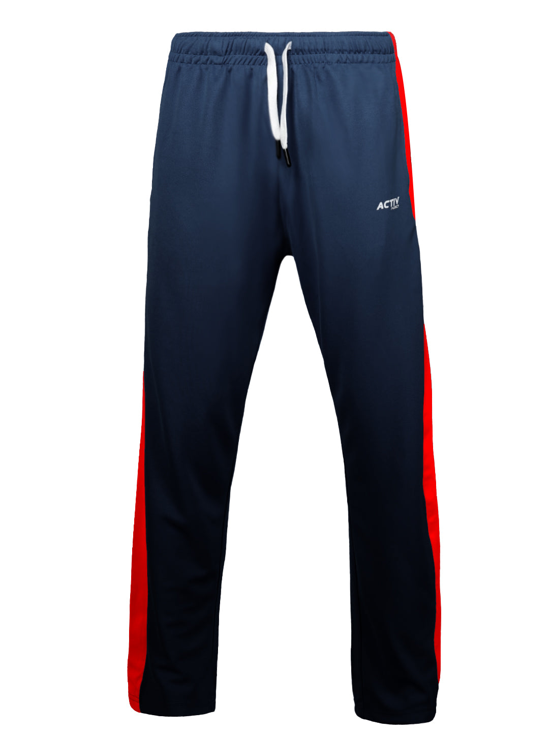 Men's Navy Blue and Red Full-Zip Tracksuit Set