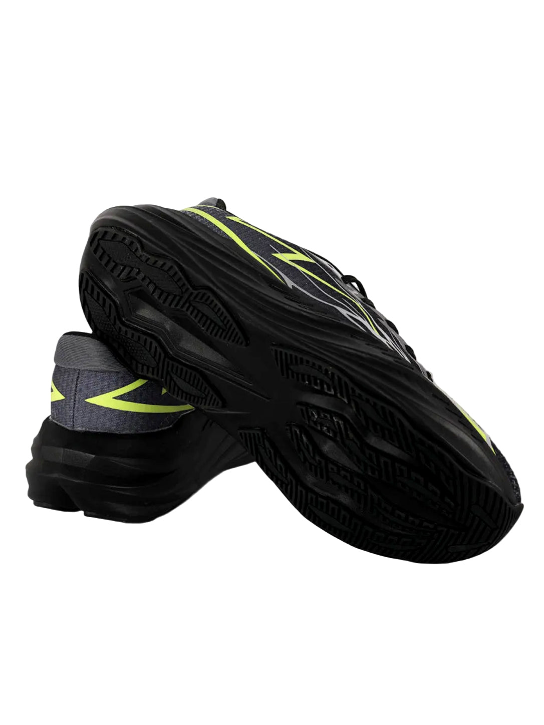 Modern Black & Neon Athletic Running Shoes