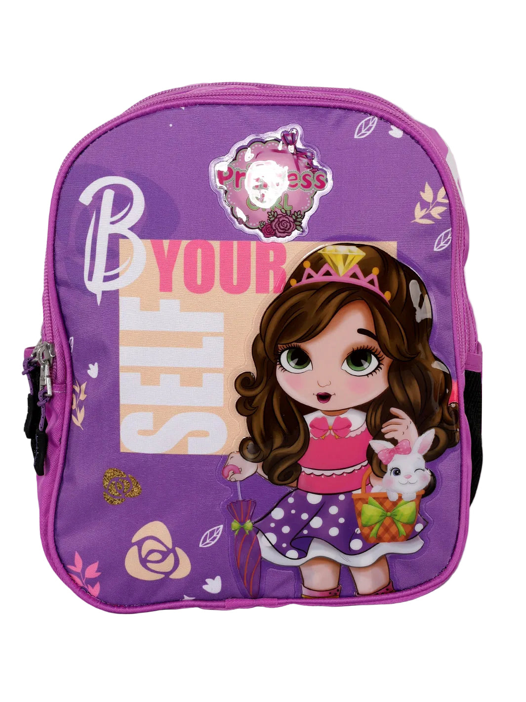 "Princess Girl" Purple 3D Cartoon School & Travel Backpack
