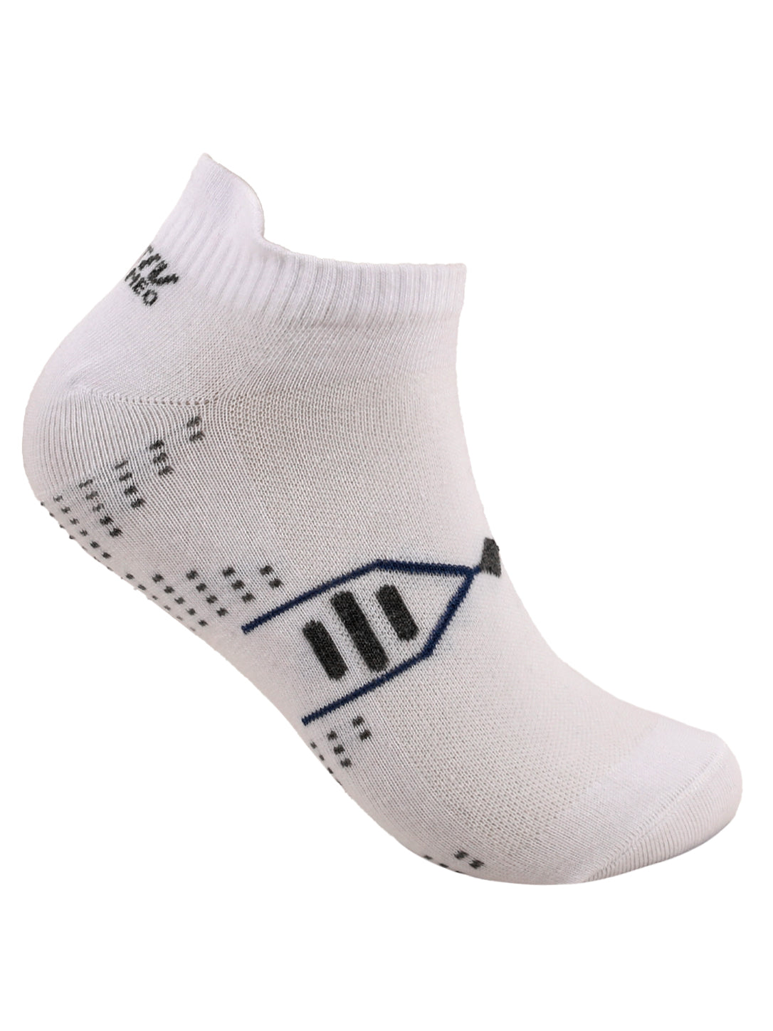 Activ Kids' Ankle Socks 3-Pack – White, Navy & Black