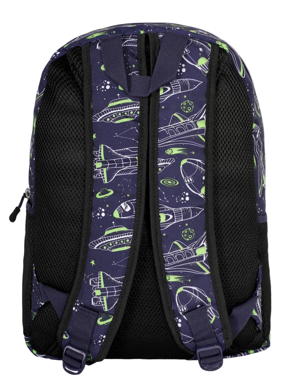 Outer Space Spaceship & UFO Print Casual, School, and Laptop Backpack