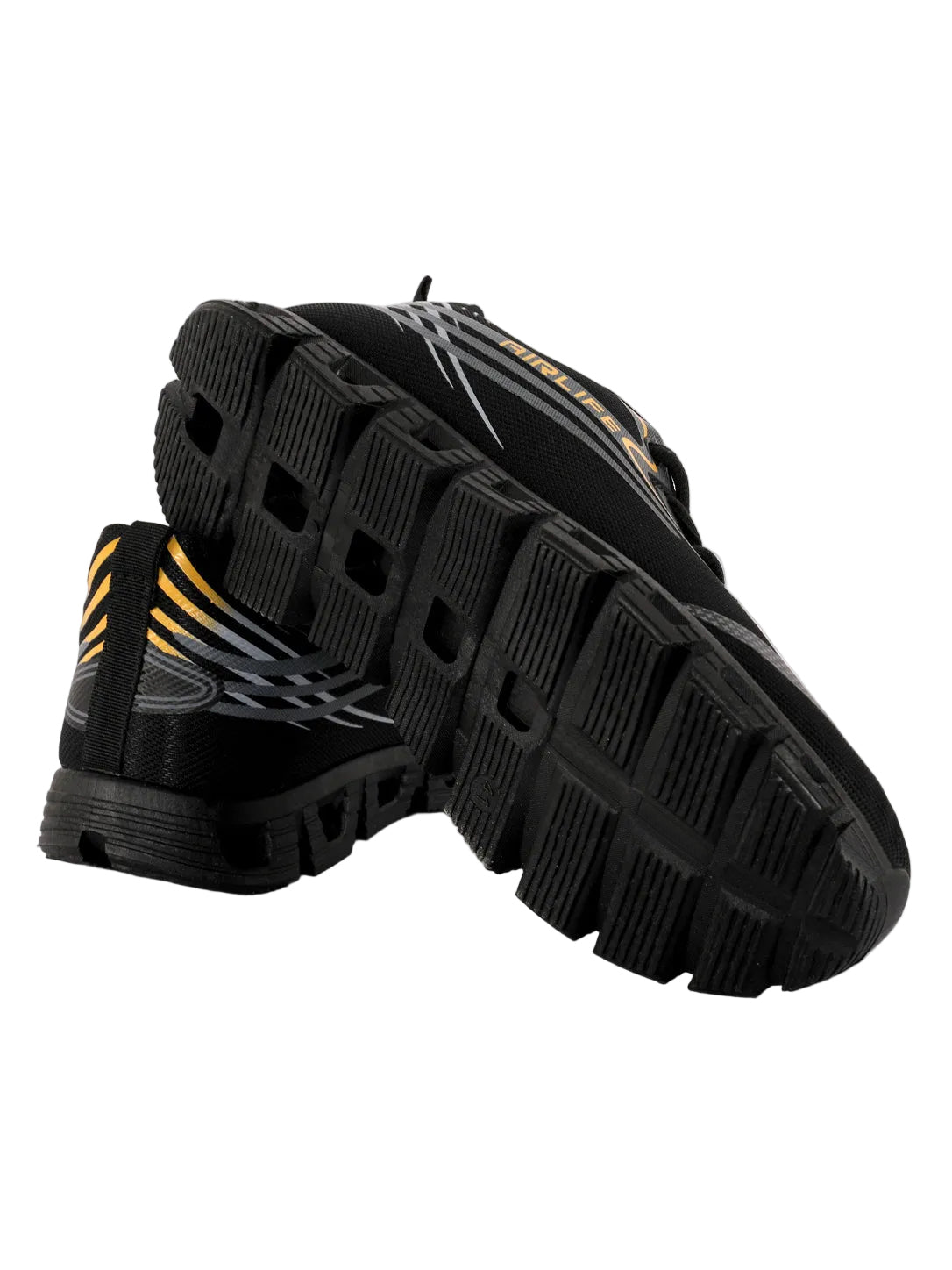 Men's Lightweight Breathable Mesh Running Shoes with Hollow Cushioning Sole