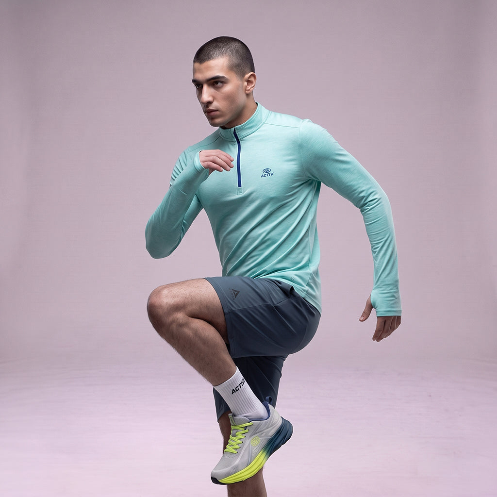 تي شيرت ACTIV PRINT LS - رمادي 