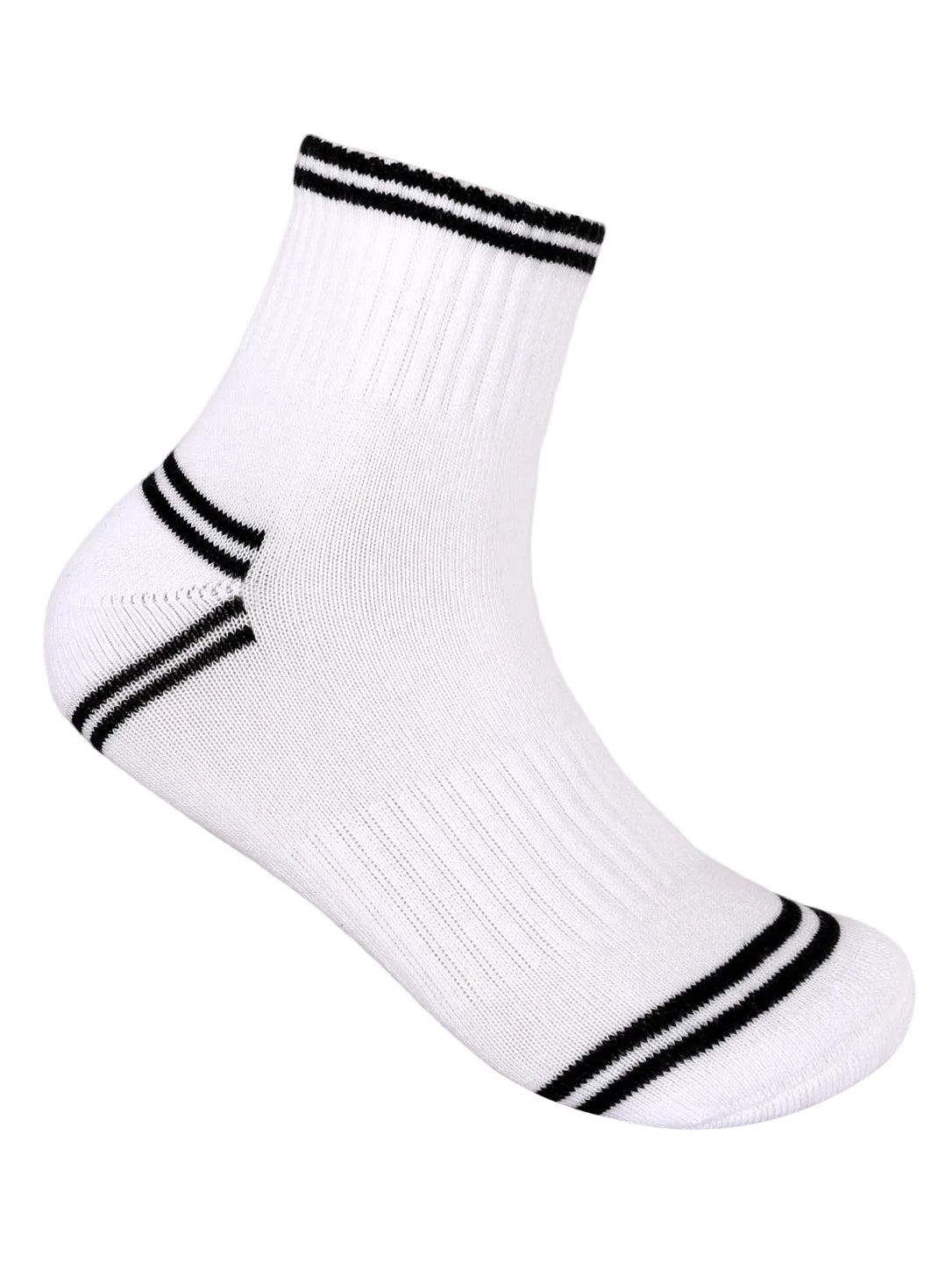 Striped Casual Crew Socks-3-Pack