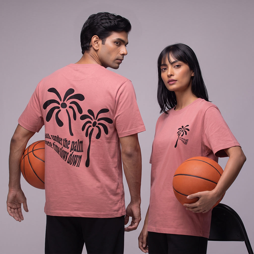ACTIV GRAPHIC R.NECK -OVRSIZE T-SHIRT - KASHMIR