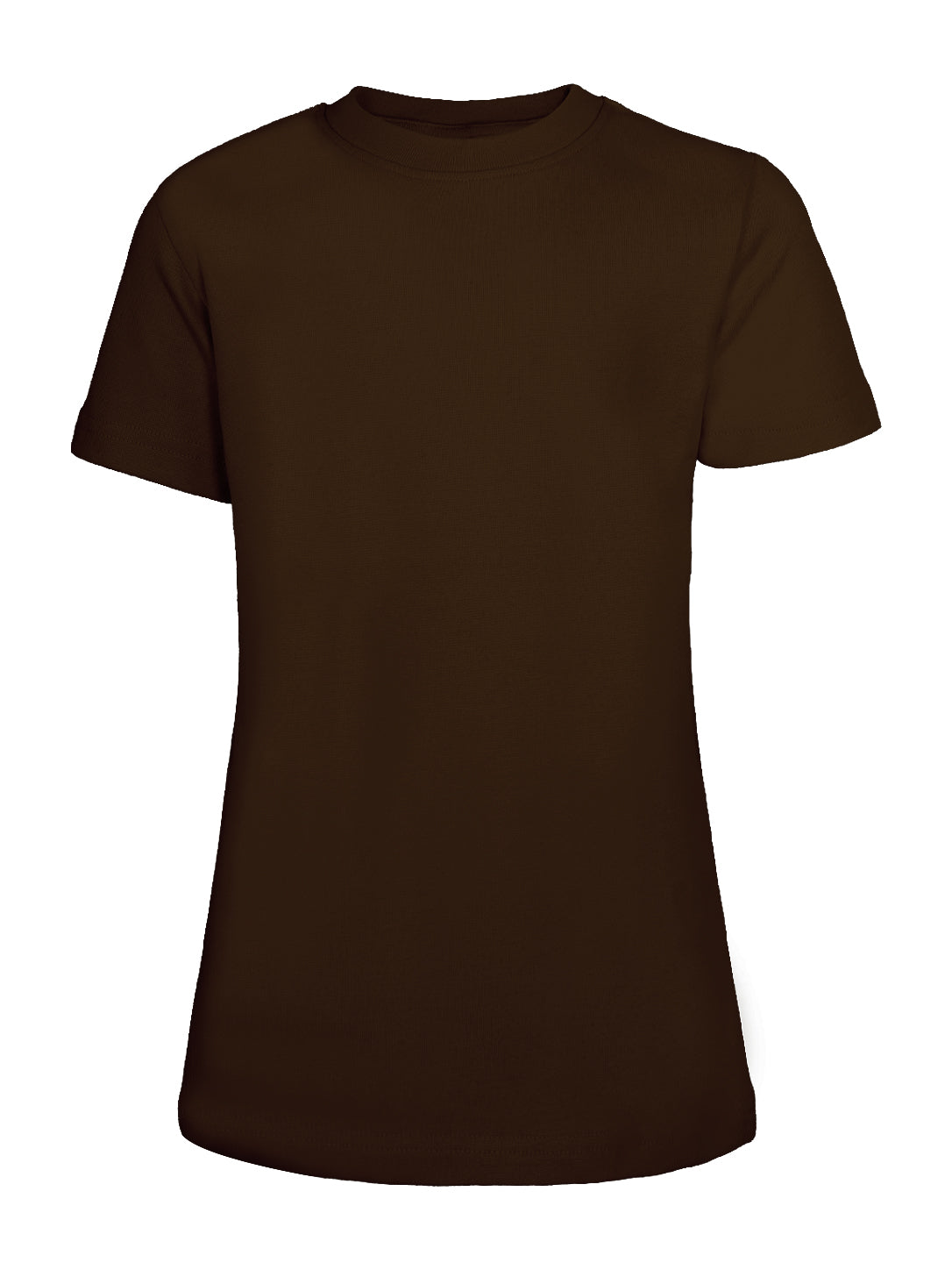 Basic Solid Crewneck Sports & Casual T-Shirt
