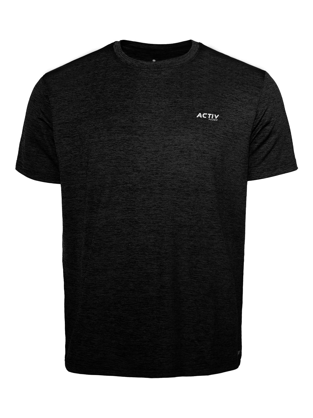 Men's ACTIV NEO Short-Sleeve Performance Athletic T-Shirt – Heather Dark Charcoal / Black