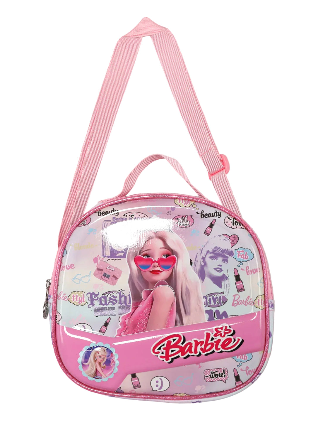 Barbie Pink Glam Wheeled School Backpack
