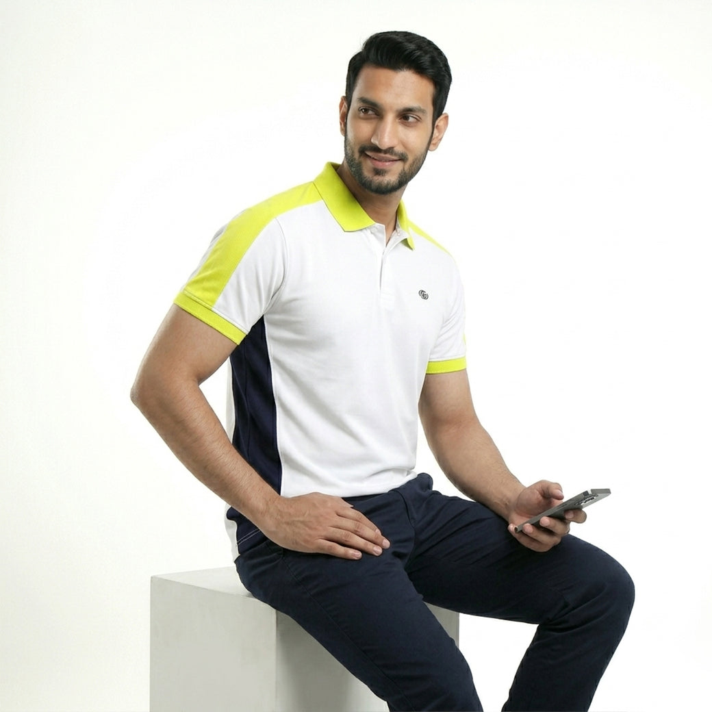 ACTIV CROW CASUAL POLO - YELLOW