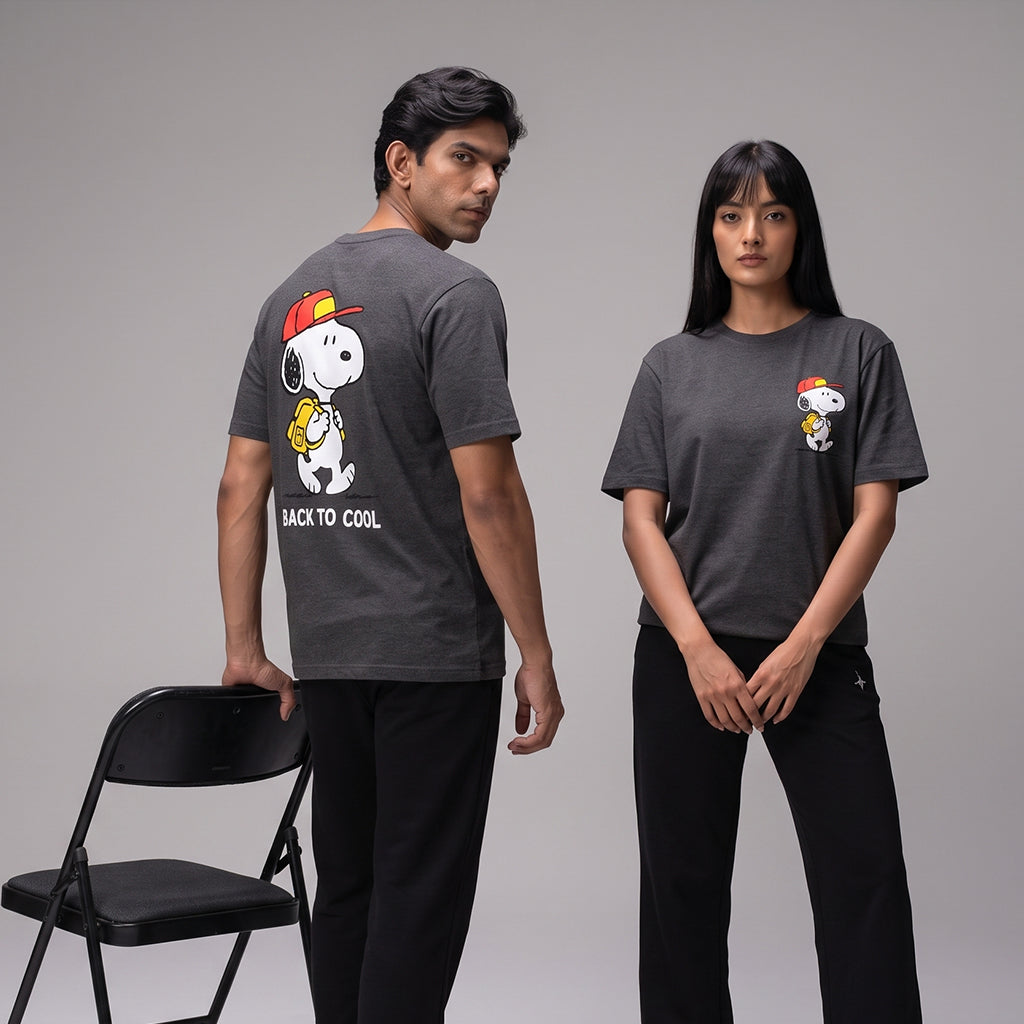 ACTIV GRAPHIC R.NECK T-SHIRT - CHARCOAL