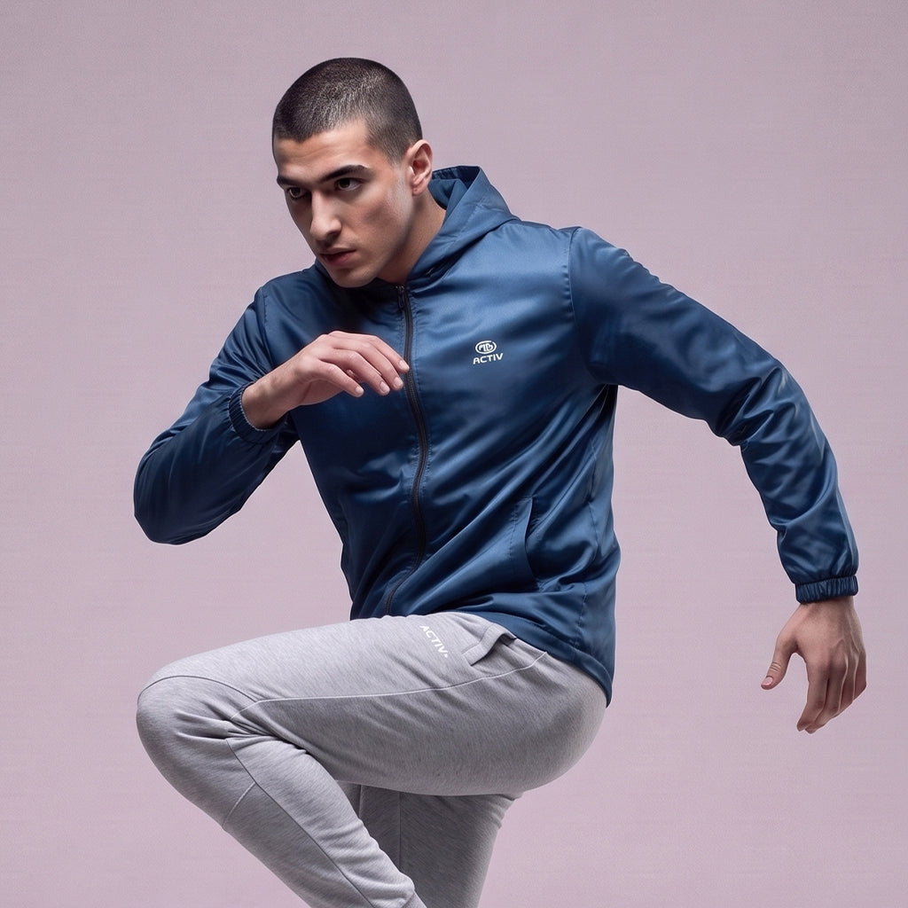 بلوزة رياضية ACTIV BASIC ZIPPER TRACKTOP - كحلي