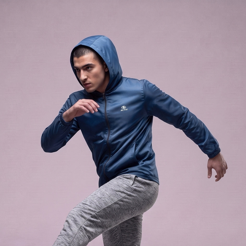 Performance Track Top - Dry-Fit & Anti-Bacterial Hooded Jacket