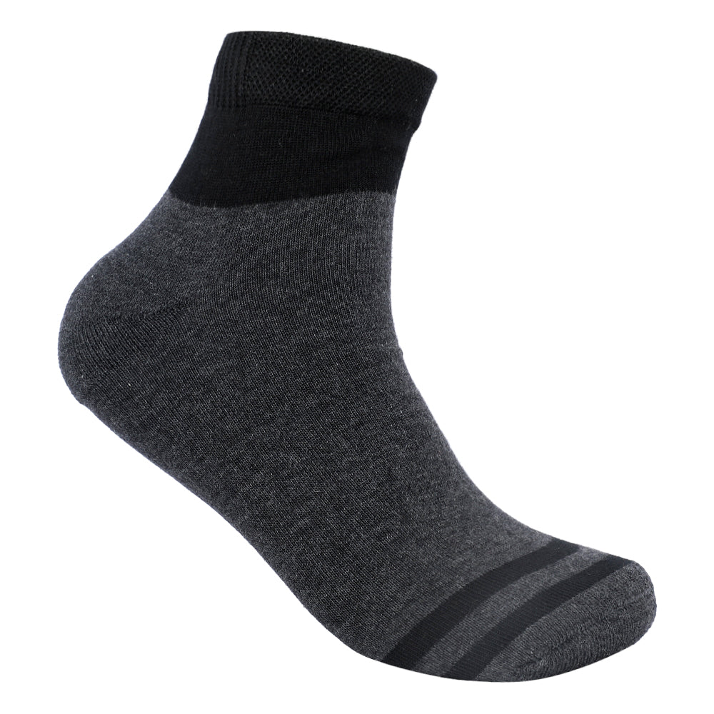 ACTIV ANKLE SOCKS P*3 - Gray*Black*Petrol