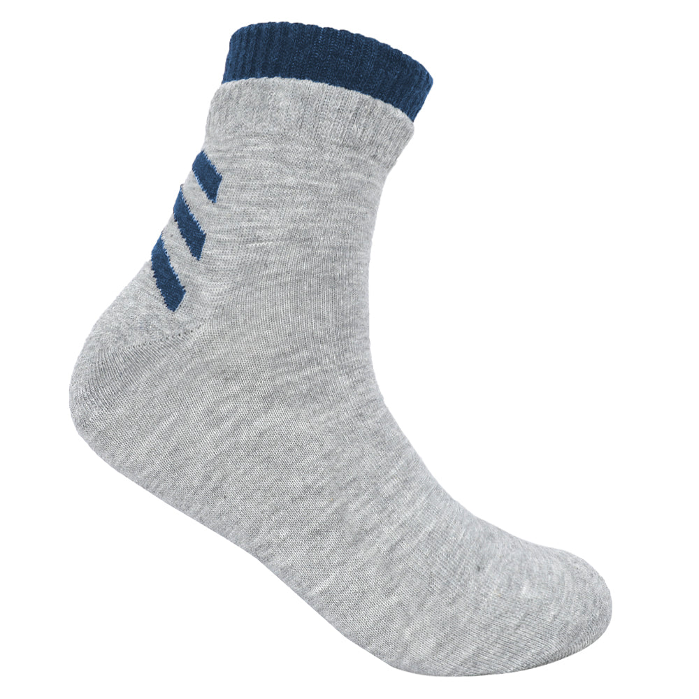 ACTIV ANKLE SOCKS P*3 - GREY-WHITE-BLACK - Activ Abou Alaa