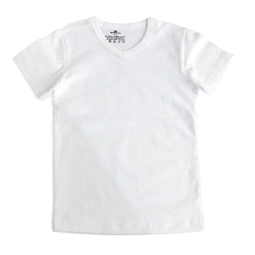 ACTIV BOYS V-NECK T-SHIRT - WHITE TSSS23-28802 Activ Abou Alaa