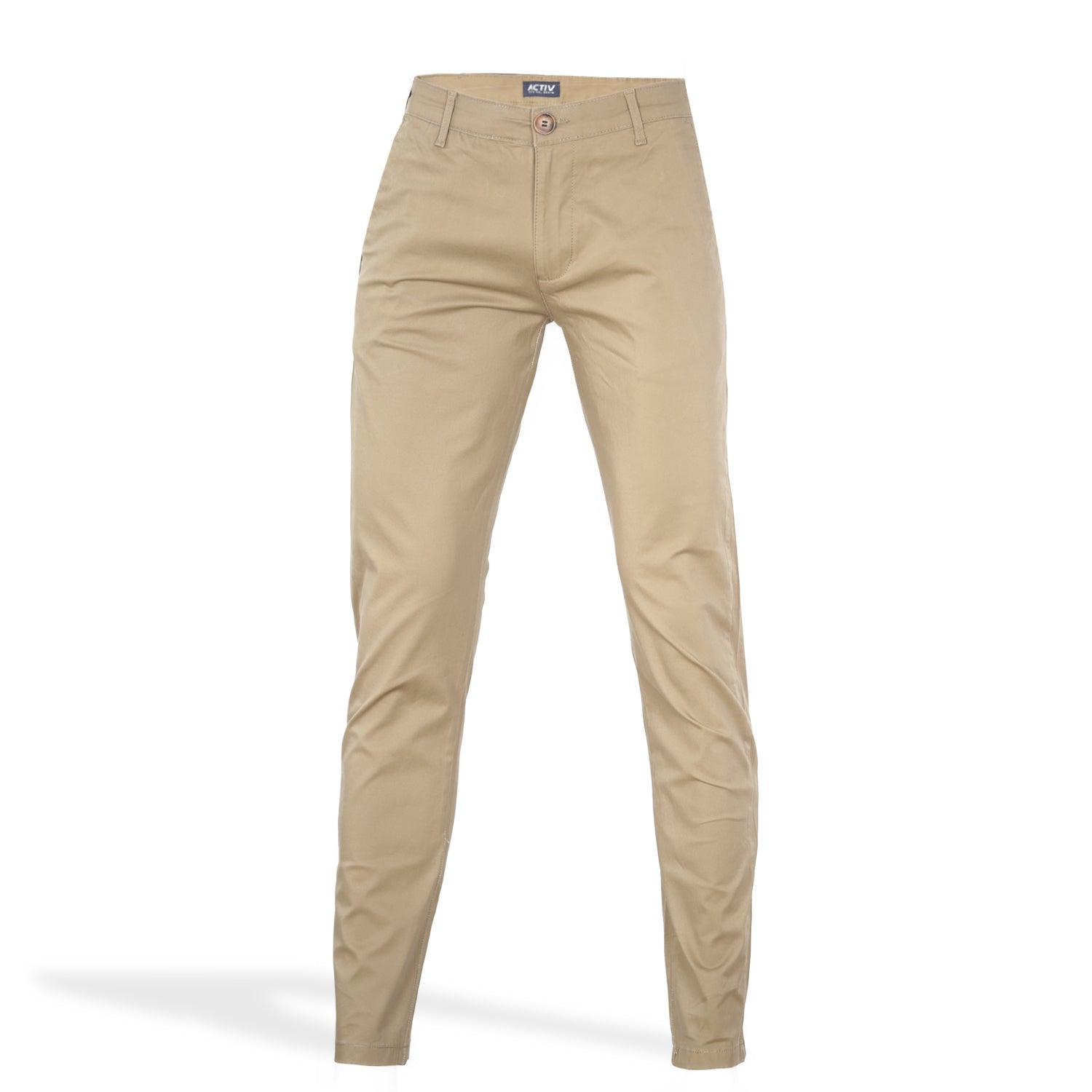 ACTIV CHINO TROUSERS - BROWN TECH-PNT1953 Activ Abou Alaa