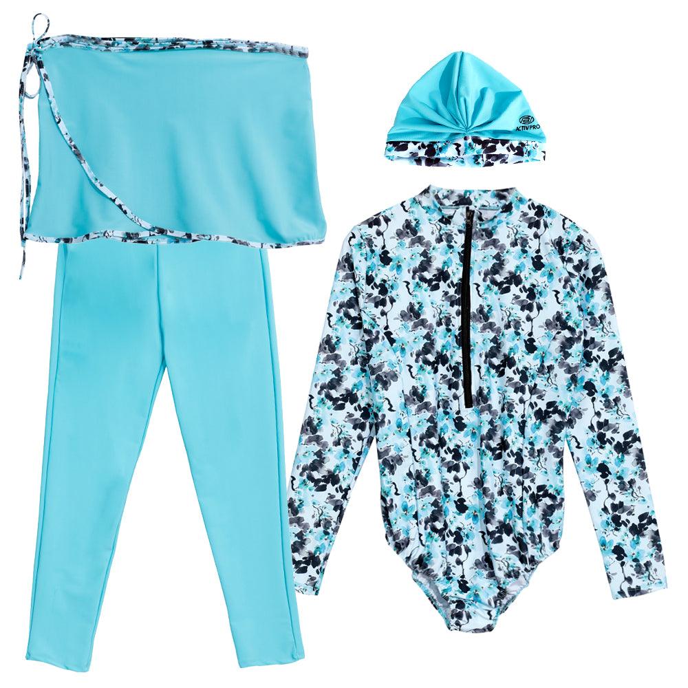 ACTIV F.COVER ZIPPER BURKINI 4 - SKYBLUE LHCSS23-70 Activ Abou Alaa