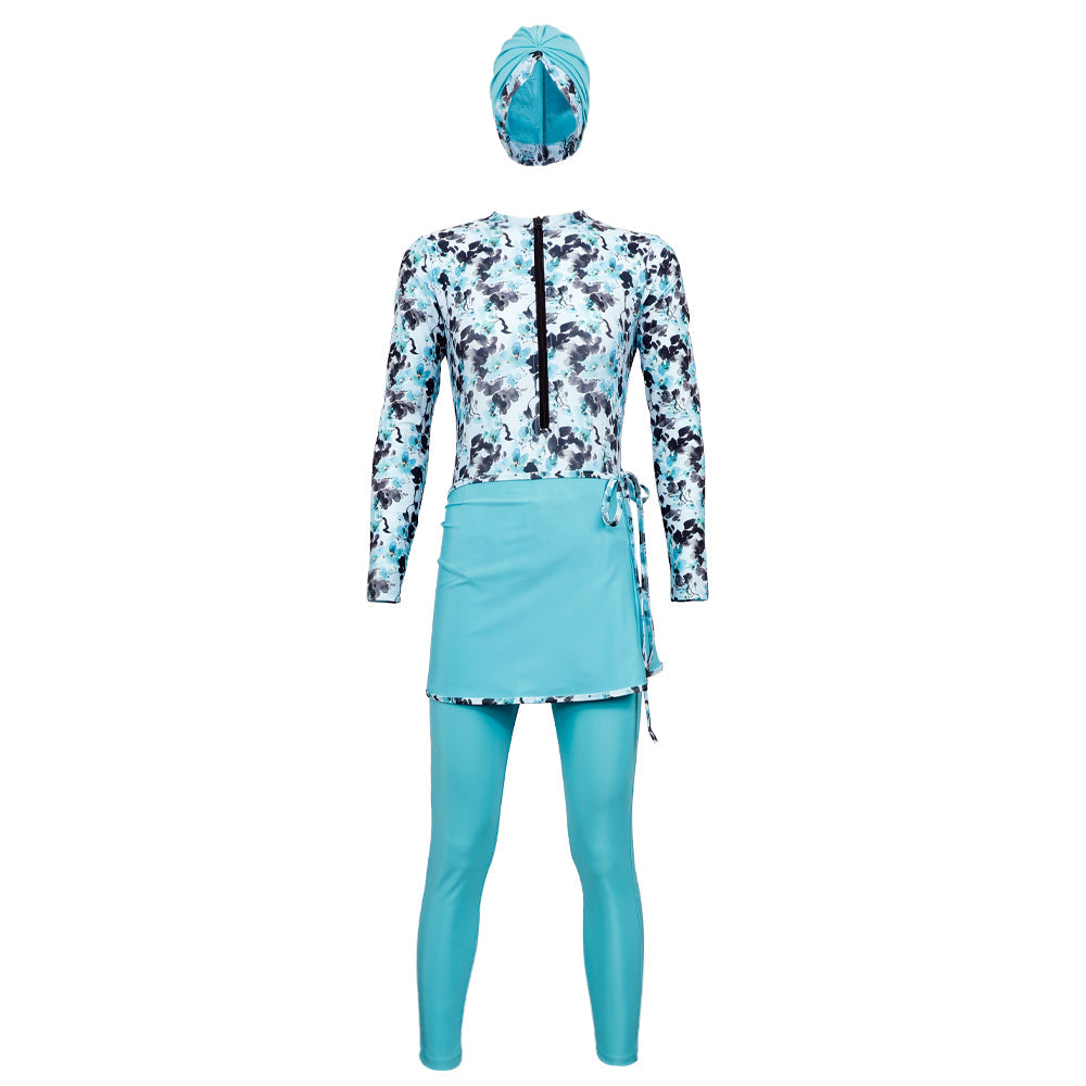 ACTIV F.COVER ZIPPER BURKINI 4 - SKYBLUE LHCSS23-70 Activ Abou Alaa
